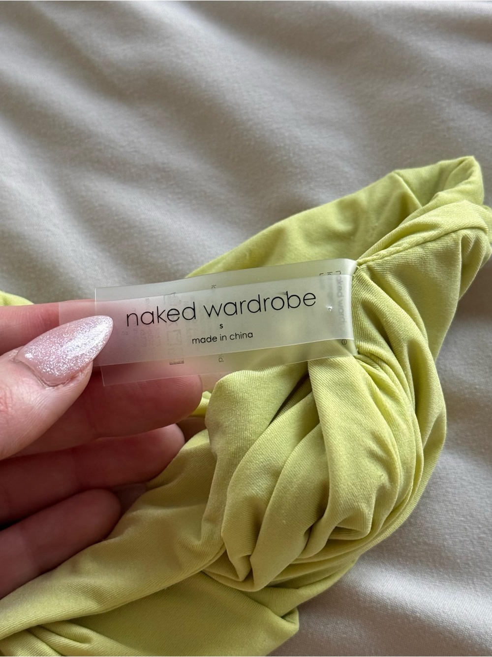 Naked Wardrobe High Neck Racer Bodysuit - Picture 3 of 3
